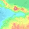 Mapa topográfico Teocuitatlán de Corona, altitud, relieve
