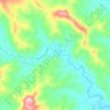 Mapa topográfico Iron Pot Creek, altitud, relieve