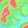 Mapa topográfico Gellmersbach, altitud, relieve