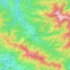Mapa topográfico Pineda de la Sierra, altitud, relieve
