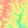 Mapa topográfico Junta de Gobierno de Arroyo Gena, altitud, relieve