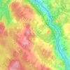 Mapa topográfico Saint-François-Xavier-de-Brompton, altitud, relieve