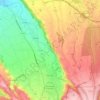 Mapa topográfico Pontacq, altitud, relieve