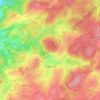 Mapa topográfico Framont, altitud, relieve