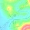 Mapa topográfico Gingin, altitud, relieve