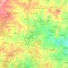 Mapa topográfico Medchal mandal, altitud, relieve