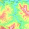 Mapa topográfico Río Piedra, altitud, relieve