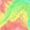 Mapa topográfico Parque Cevallos, altitud, relieve