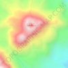 Mapa topográfico Sabancaya, altitud, relieve