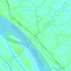 Mapa topográfico Rạch Cái Bèo, altitud, relieve