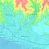 Mapa topográfico Maracay, altitud, relieve