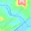 Mapa topográfico Rio Itajaí do Oeste, altitud, relieve