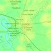 Mapa topográfico Golaghat, altitud, relieve