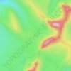 Mapa topográfico Lagunas de Bocagrande, altitud, relieve