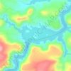 Mapa topográfico Isla Tzibanzá, altitud, relieve
