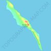 Mapa topográfico Big Woody Island, altitud, relieve