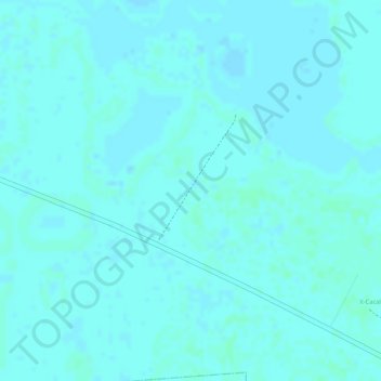 Mapa topográfico Chunchucmil, altitud, relieve