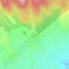 Mapa topográfico Río de Fuego Volcán de Colima, altitud, relieve