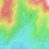 Mapa topográfico Presa del Embalse de Navacerrada, altitud, relieve
