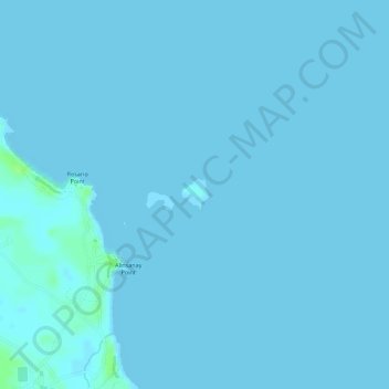 Mapa topográfico Dalawang Islands, altitud, relieve
