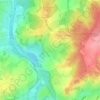 Mapa topográfico Le Sart, altitud, relieve