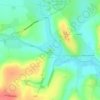 Mapa topográfico Silbury Hill, altitud, relieve