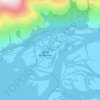 Mapa topográfico Río Baker, altitud, relieve