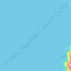 Mapa topográfico Palheiro do Mar, altitud, relieve