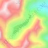 Mapa topográfico Bertha Lake, altitud, relieve