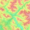 Mapa topográfico Giri, altitud, relieve