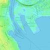 Mapa topográfico Webb Dock, altitud, relieve