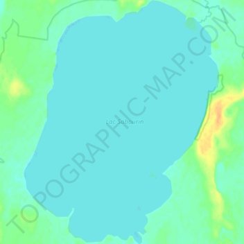 Mapa topográfico Lac Sabourin, altitud, relieve