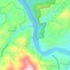 Mapa topográfico Tuckasegee River, altitud, relieve