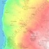 Mapa topográfico Balsa El Campo de Puntagorda, altitud, relieve