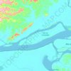 Mapa topográfico Río Amazonas, altitud, relieve