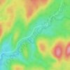 Mapa topográfico Lac Clarens, altitud, relieve