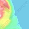 Mapa topográfico Seitan Limania Beach, altitud, relieve