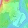 Mapa topográfico Tuting, altitud, relieve