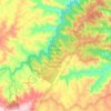 Mapa topográfico Área de Relevante Interesse Ecológico Serra da Abelha, altitud, relieve