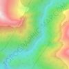 Mapa topográfico Great Canyon, altitud, relieve
