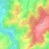 Mapa topográfico Les Mélèzes, altitud, relieve