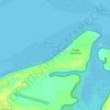 Mapa topográfico Playas de Punta Perdices, altitud, relieve