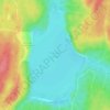 Mapa topográfico Punchaw Lake, altitud, relieve