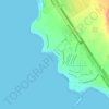 Mapa topográfico Playa Caballeros, altitud, relieve