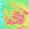 Mapa topográfico Adelegg, altitud, relieve