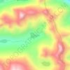Mapa topográfico Laguna Huachuacocha, altitud, relieve