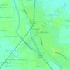 Mapa topográfico Baruipur, altitud, relieve