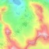 Mapa topográfico Lac Nère, altitud, relieve