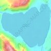 Mapa topográfico Lake Tiberias, altitud, relieve