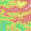 Mapa topográfico Pakke, altitud, relieve